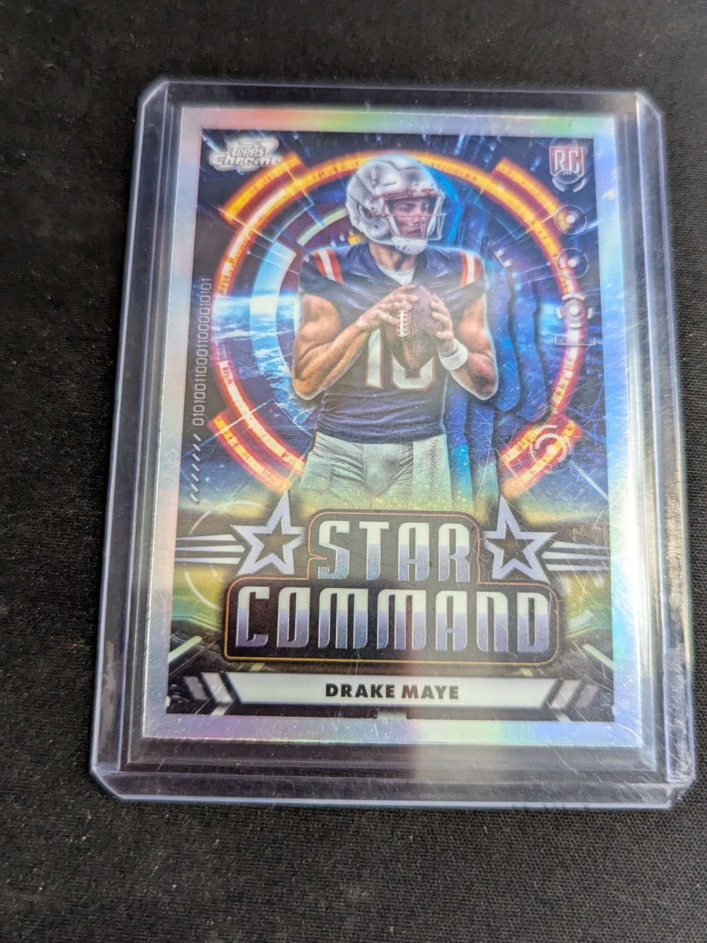 2024 Topps Star Command Drake Maye Refractor SC-17